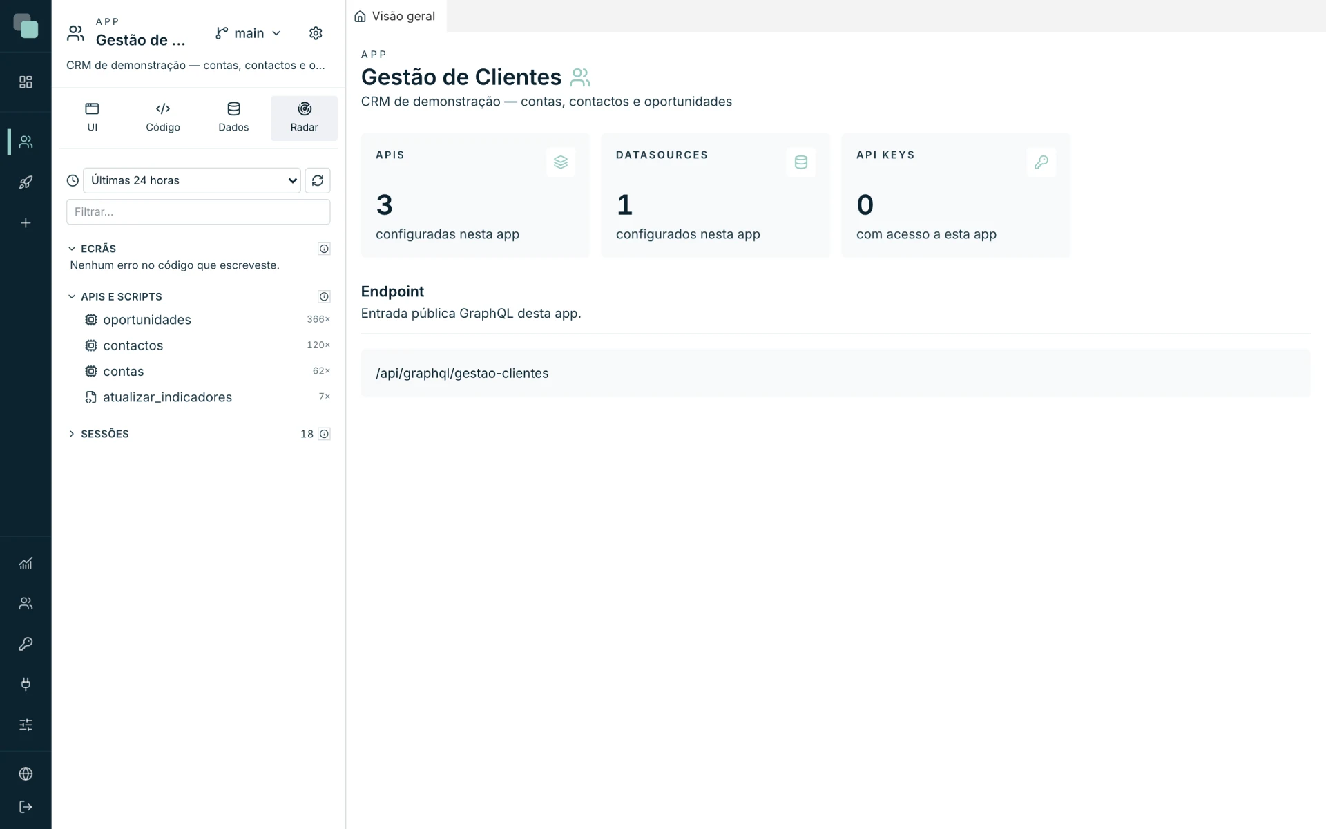 Radar de observabilidad de la plataforma KEPLIN